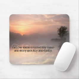 Mousepad Afirmação de Motivação "Permitir que a tensão saia