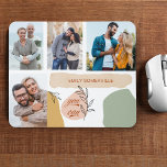 Mousepad Afirmação Positiva 4 Colagem Fotográfica<br><div class="desc">Crie seu próprio mouse com 4 fotos com afirmações positivas "você pode". O modelo está preparado para você adicionar suas fotos favoritas de amigos, família, heróis e rede de suporte para inspirar e lembrá-lo que "você pode". O design apresenta formas de abstrato, folhas de contorno botânico e um traçado de...</div>