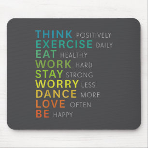 Mousepad Afirmação Positiva Inspiradora Motivacional