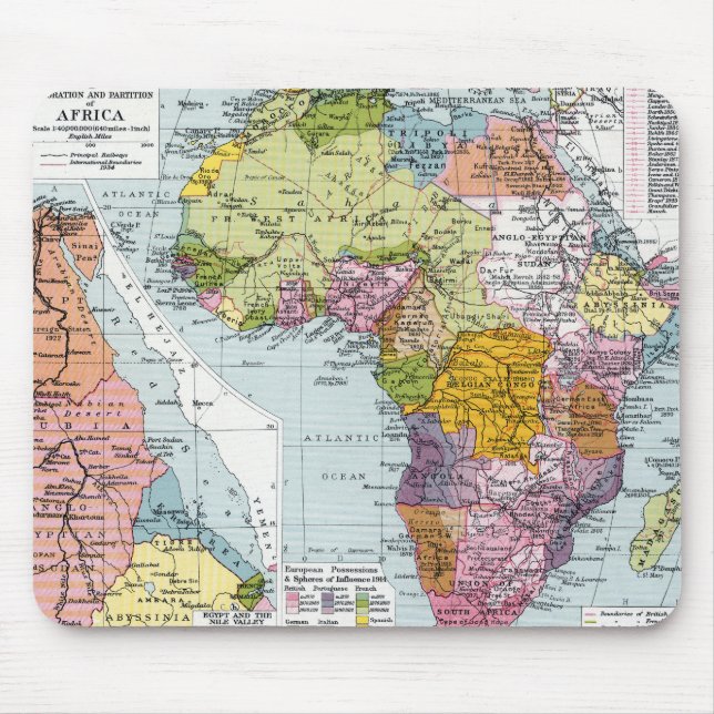 MOUSEPAD ÁFRICA DIVIDIDA, 1914 (Frente)