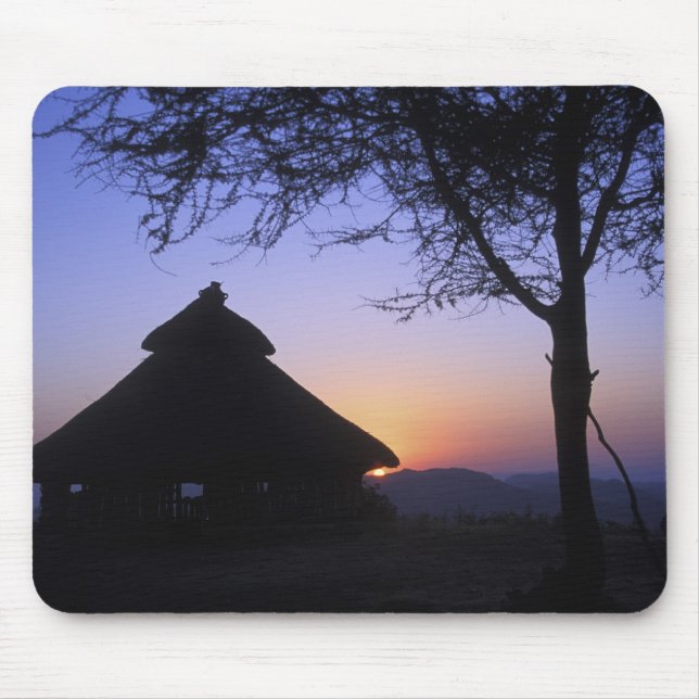 Mousepad África, Etiópia, Região do Rio Omo, Sunset over (Frente)