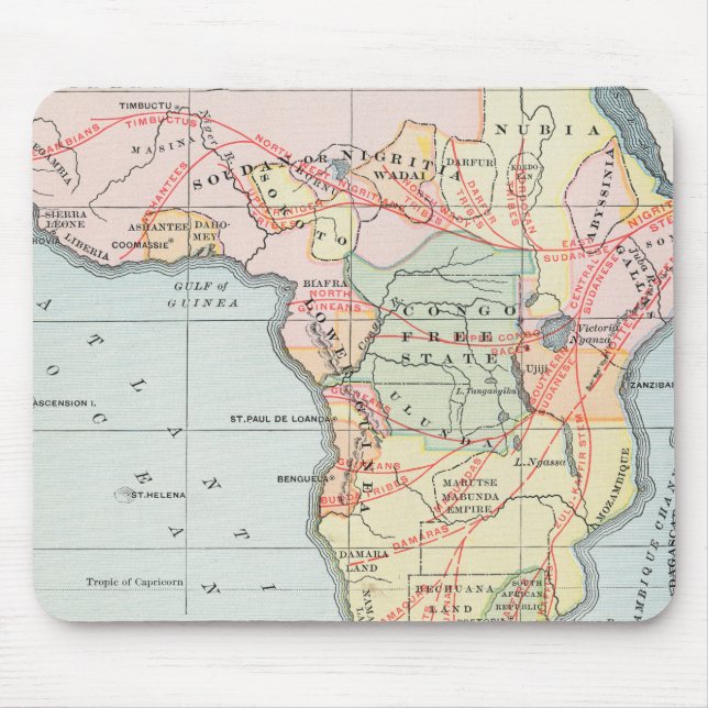 MOUSEPAD ÁFRICA: MAPA, 1894 (Frente)