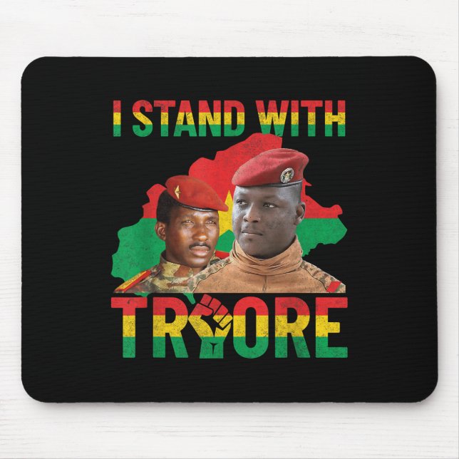 Mousepad Africa Resistance Thomas Sankara Burkina Faso Ibra (Frente)