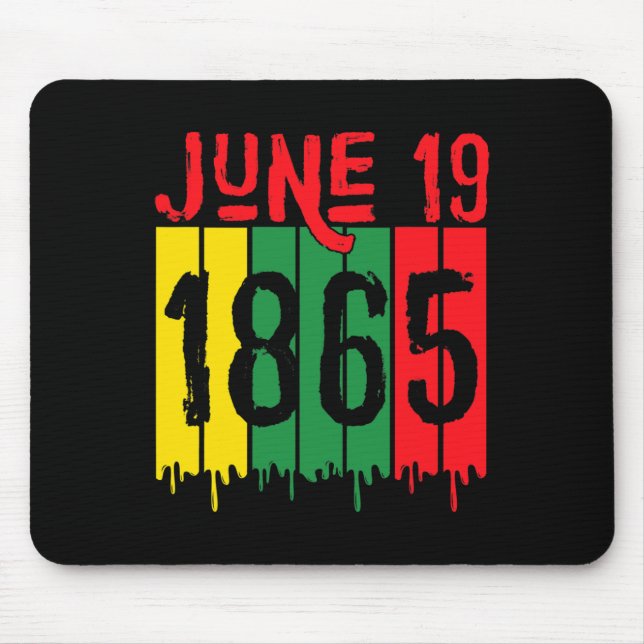 Mousepad Afro-americano 19 de junho de 1865 (Frente)