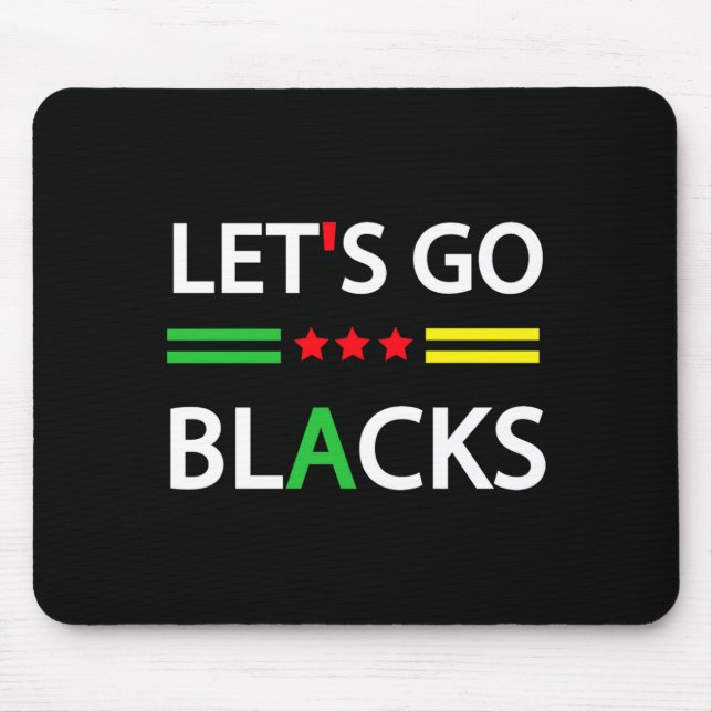 Mousepad Afro Americano Afrocentrista História Negra Vamos  (Frente)
