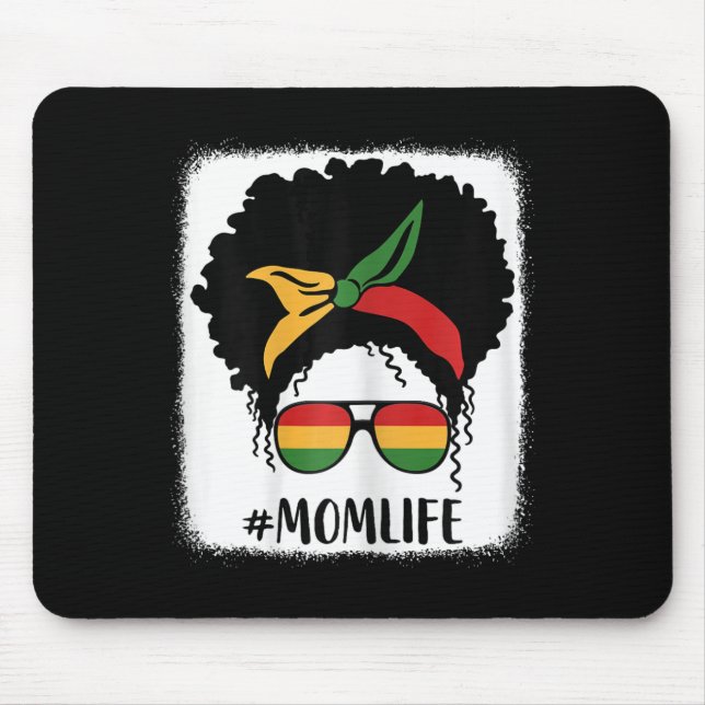 Mousepad Afro-Americano Mãe Vida Negra Mãe Mãe Mãe D (Frente)