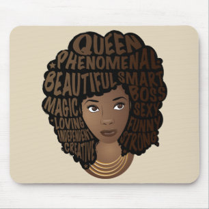 Mousepad Afro-americanos, estimulando mulheres