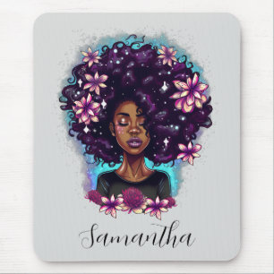 Mousepad Afro-Mulher Floral
