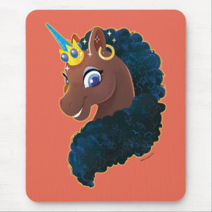 Mousepad Afro Unicorn Magia