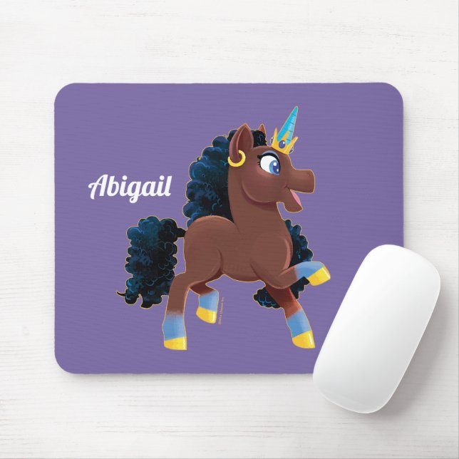 Mousepad Afro Unicorn | Magical Prancing (Com mouse)