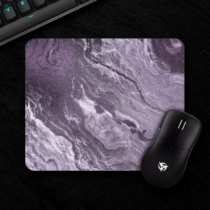 Mousepad Agato roxo cristalalizado Pedra Marmorizada Mood