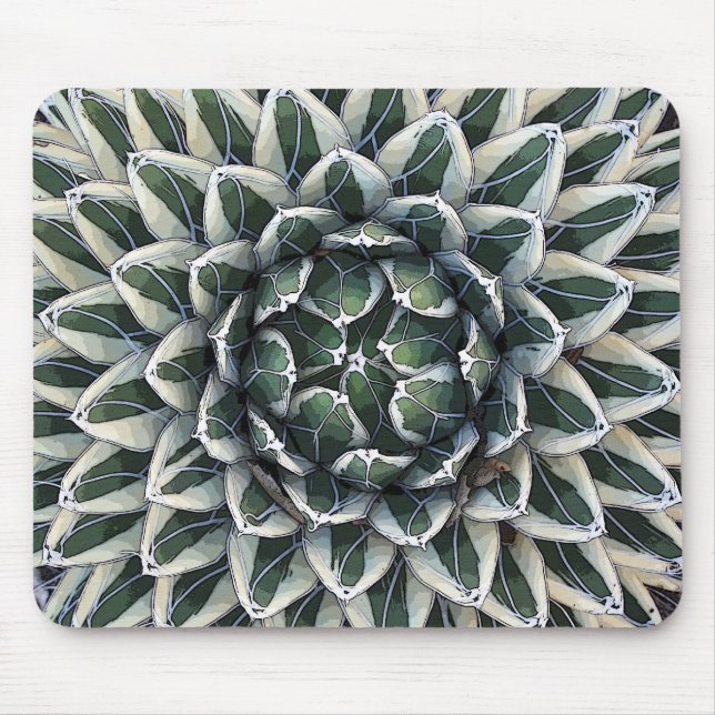 Mousepad Agave da rainha Victoria, variegated (Frente)
