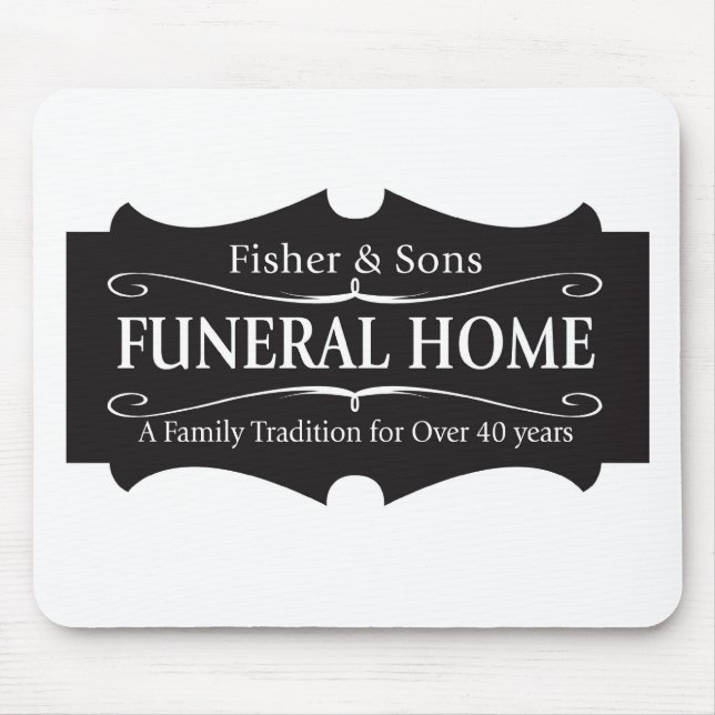 Mousepad Agência funerária de Fisher & de filhos (Frente)