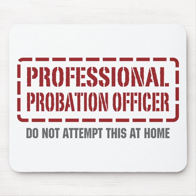 Mousepad Agente de saída precária profissional (Frente)