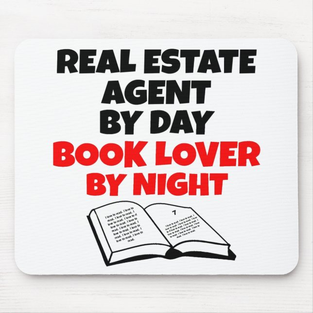 Mousepad Agente Imobiliário do Book Lover (Frente)