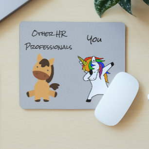 Mousepad Agente Imobiliário Presente Dabbing Unicorn Horse