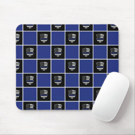 Mousepad Agente Policial de Chic - Padrão de Crachá de Linh