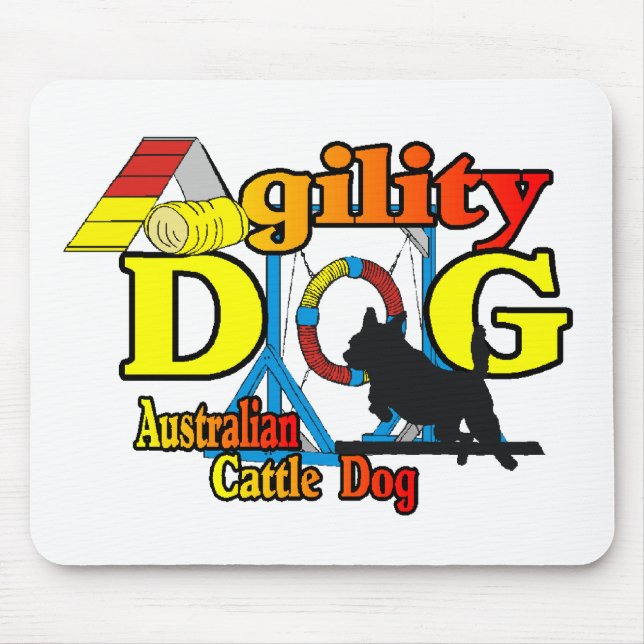 Mousepad Agilidade dos Cães de Bovinos Australianos (Frente)