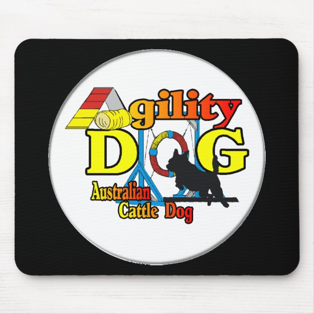 Mousepad Agilidade dos Cães de Bovinos Australianos (Frente)