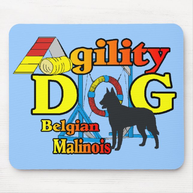 Mousepad Agilidade dos presentes malinois belgas (Frente)
