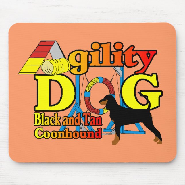 Mousepad Agilidade Preta_e_Tan_Conhound (Frente)