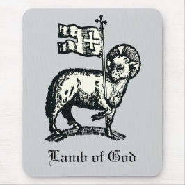 Mousepad Agnus Dei O Cordeiro Pascal de Deus Arte Fina