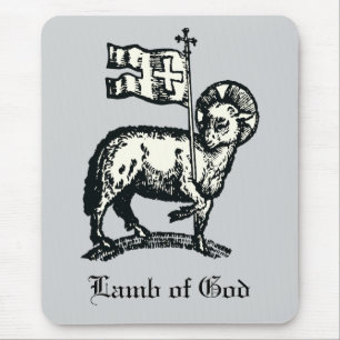 Mousepad Agnus Dei O Cordeiro Pascal de Deus Arte Fina