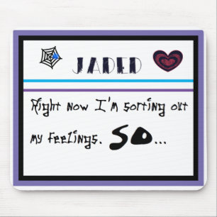 Mousepad Agora estou tentando resolver meus sentimentos