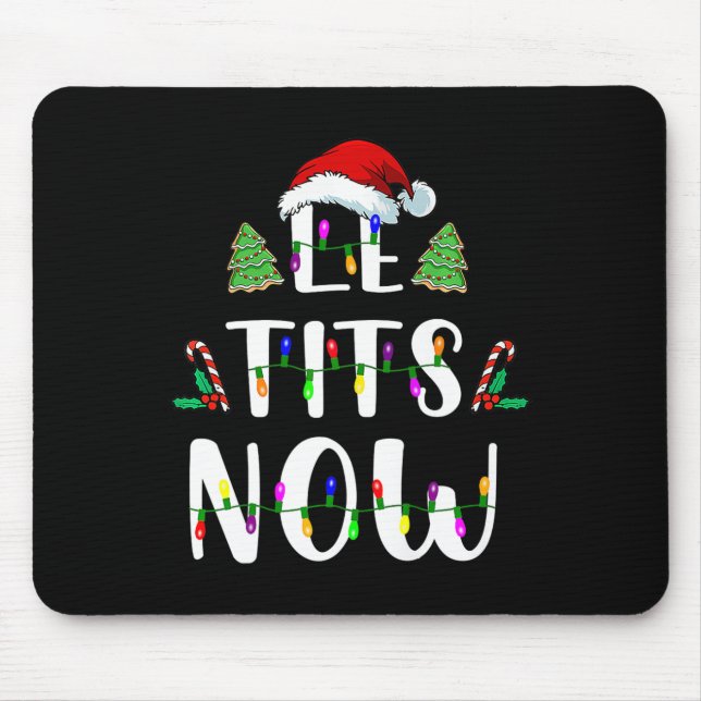Mousepad Agora Natal Deixe Neve Festa Feia (Frente)