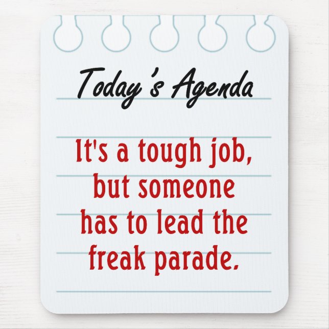 Mousepad Agora que é um trabalho resistente (2) (Frente)