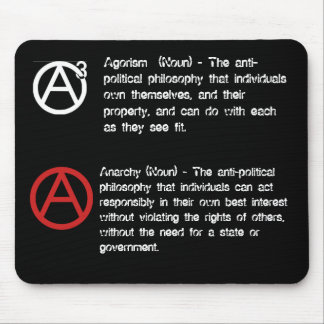 Mousepad Agorism & anarquia definidos