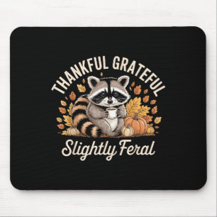 Mousepad Agradecido Grato Levemente Feral Guaxinim Aconcheg