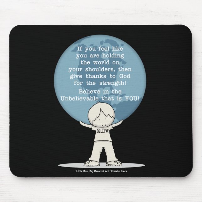 Mousepad Agradecido pela Força (Frente)