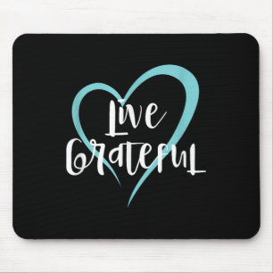 Mousepad Agradeço ao vivo as afirmações motivacionais