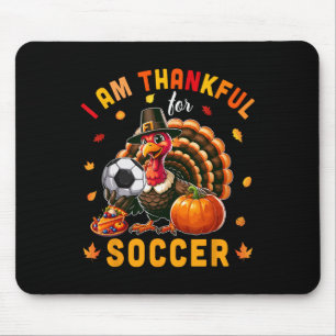 Mousepad Agradeço Pelo Soccer Ação De Graças A Turquia Corr