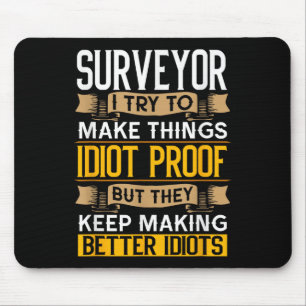 Mousepad Agrimensor Gráfico Sarcástico Engraçado Topografia