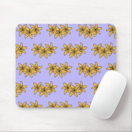 Mousepad Agrupamento De Lírios De Desenho Animado Amarelos