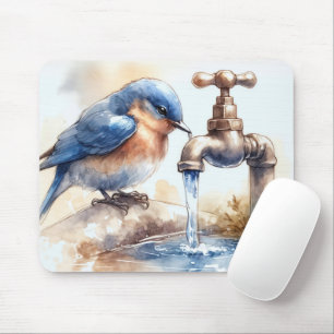 Mousepad Água-azul com torneira