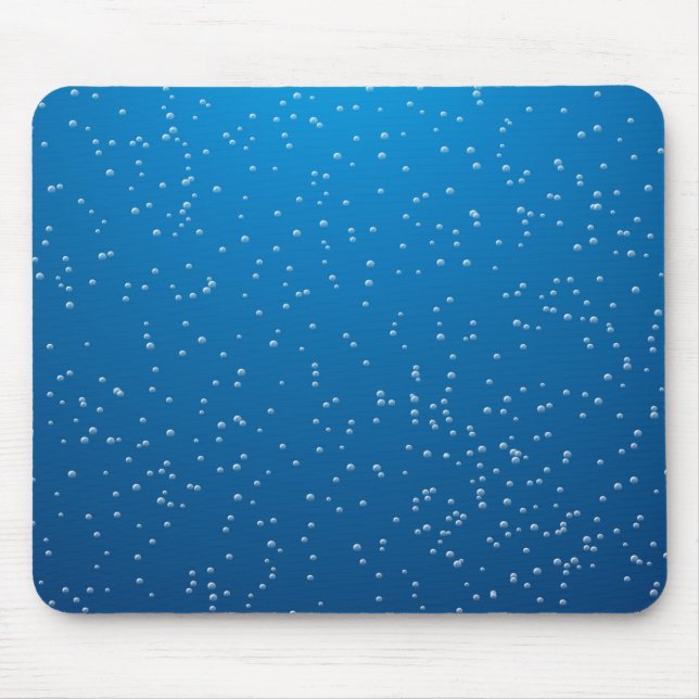 Mousepad Água Azul Profunda e Pequenas Bolhas (Frente)