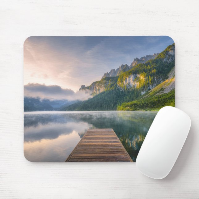 Mousepad Água | Azure Alpin Lake, Áustria (Com mouse)