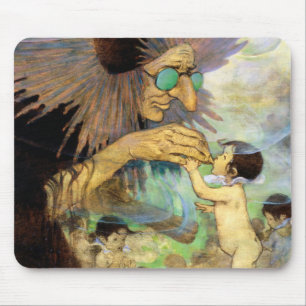 Mousepad Água Bebê e Fada, Jessie Willcox Smith