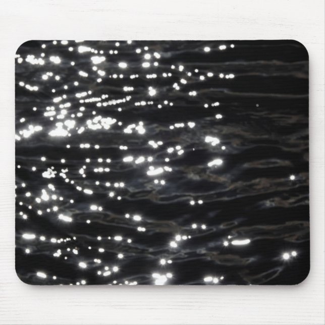 Mousepad Água espumante preta (Frente)