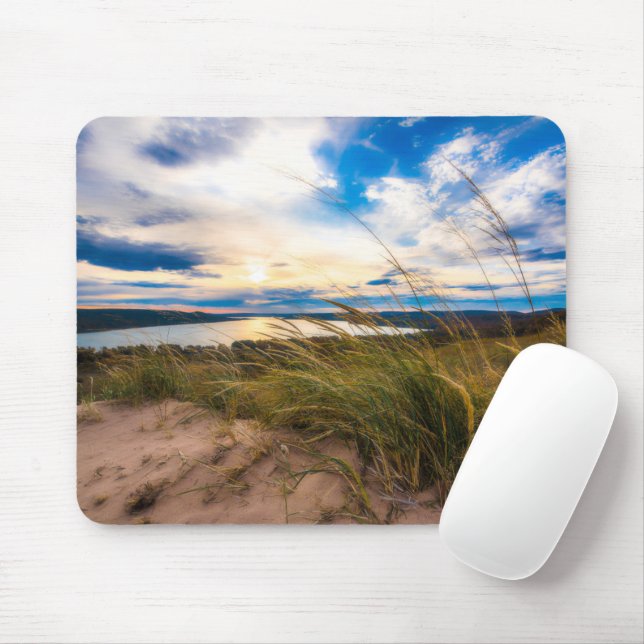 Mousepad Água | Glen Lake Sleeping Bear Dunes Michigan (Com mouse)