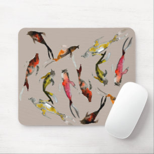 Mousepad Água, koi, vermelho-marrom