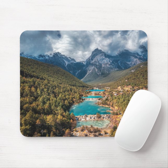 Mousepad Água | Lago Blue Moon, China (Com mouse)