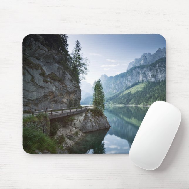Mousepad Água | Lago Gosau Salzkammergut Áustria (Com mouse)