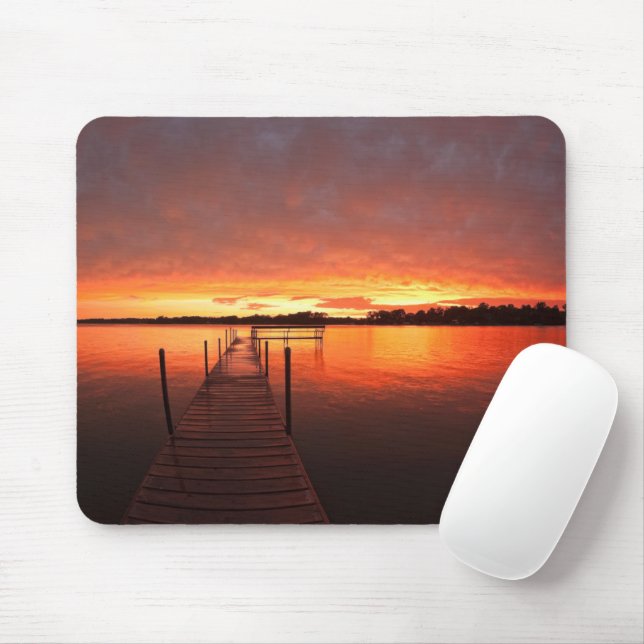 Mousepad Água | Lago Minnetonka, Minnesota (Com mouse)