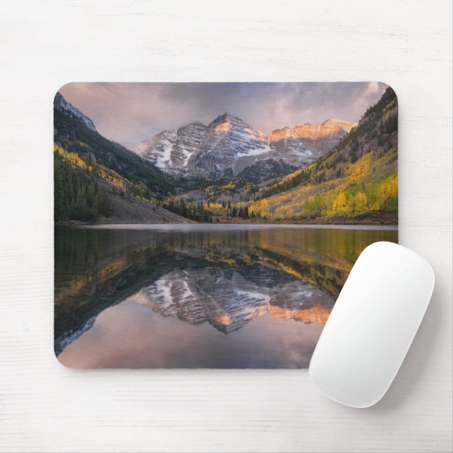 Mousepad Água | Maroon Bells Colorado (Com mouse)