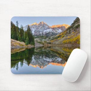 Mousepad Água   Maroon Bells Lake Aspen Trees