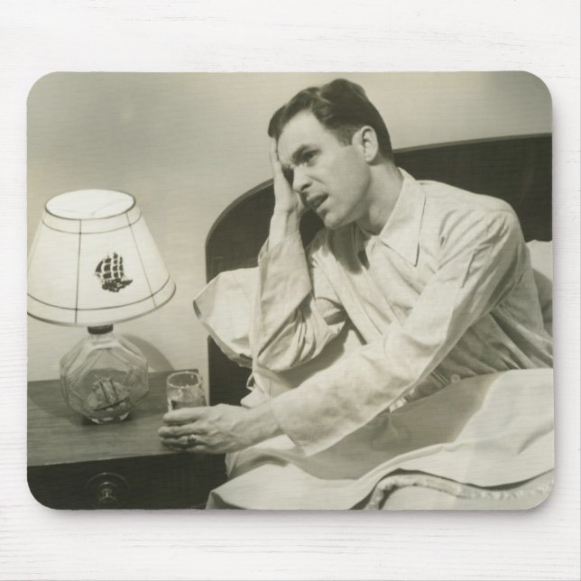 Mousepad Água potável do homem (Frente)